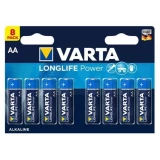 Батарейка Varta Long Life (AA, 8 шт) (04906121418)