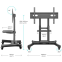 Мобильная стойка Onkron TS1380 Black - TS1380-B - фото 3