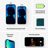 Смартфон Apple iPhone 13 128Gb Blue (MLDY3CH/A)
