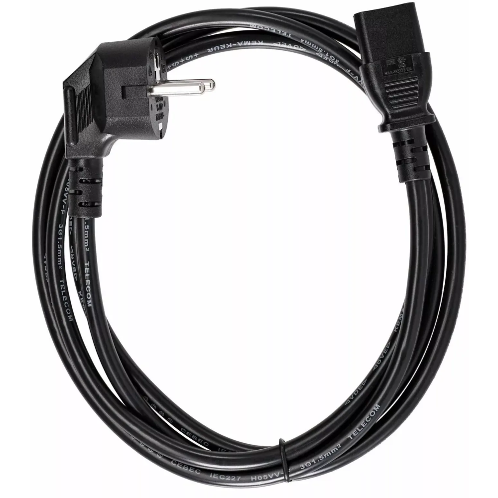 Кабель питания Schuko - C13, 1.8м, Telecom TY021-CU1.5-1.8M