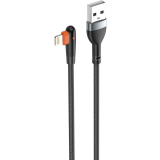 Кабель USB - Lightning, 1м, LDNIO LS561 Black/Orange (LD_C3801)