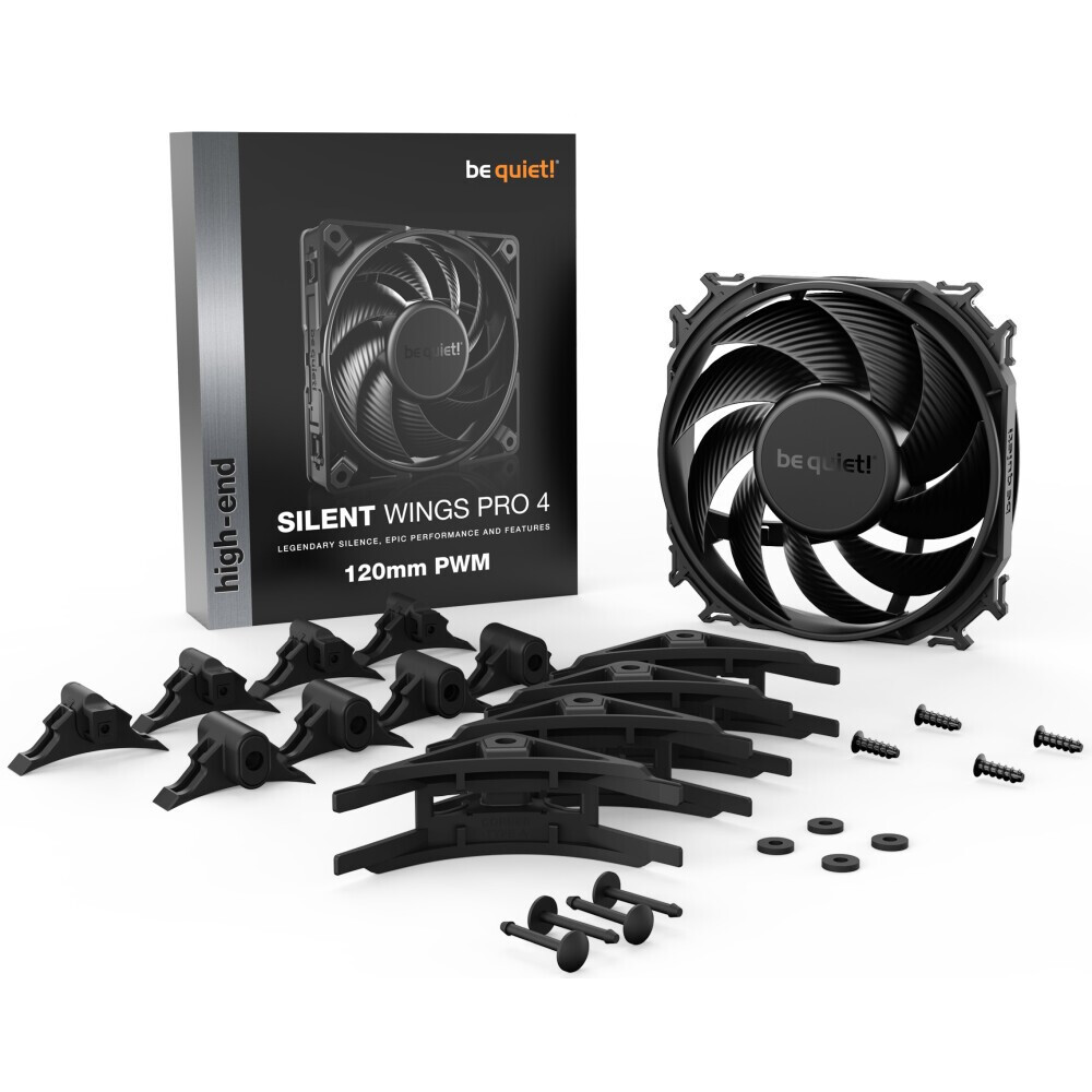 Вентилятор для корпуса Be Quiet Silent Wings Pro 4 - 120mm PWM - BL098 - фото 2
