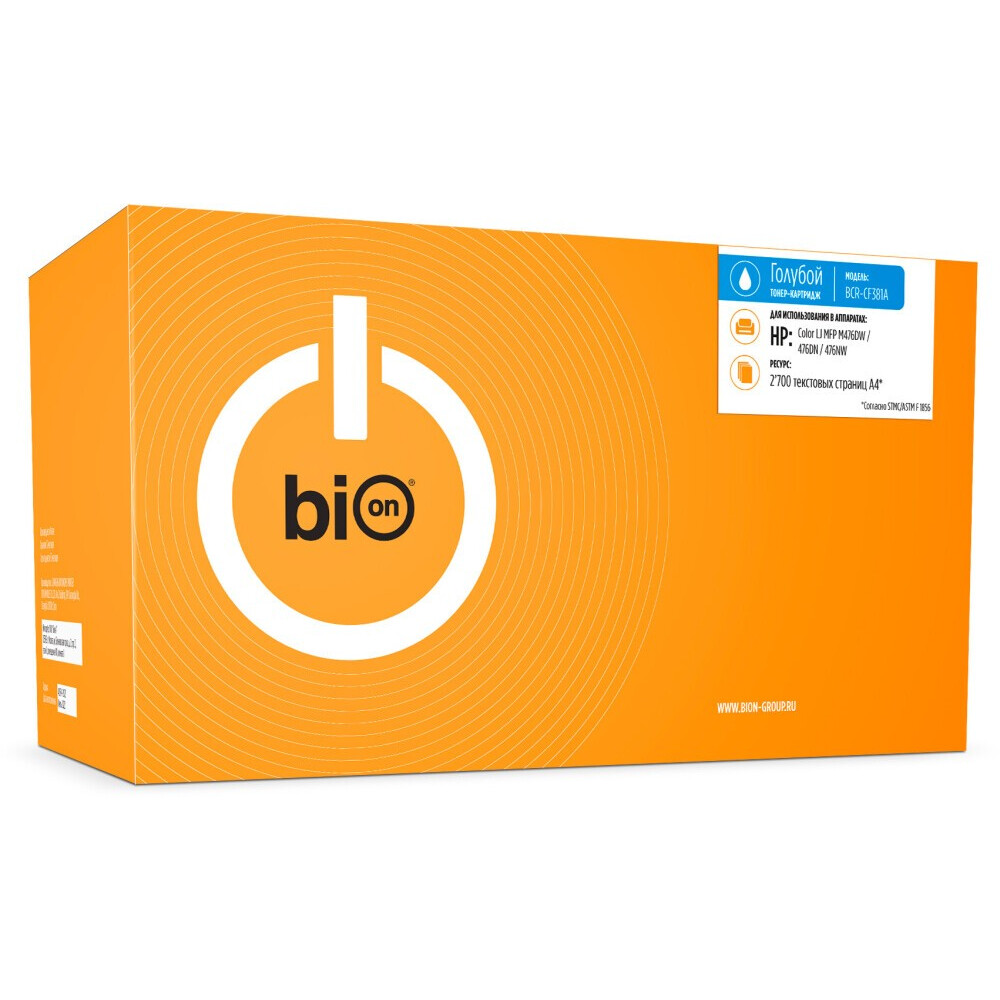 Картридж Bion CF381A Cyan