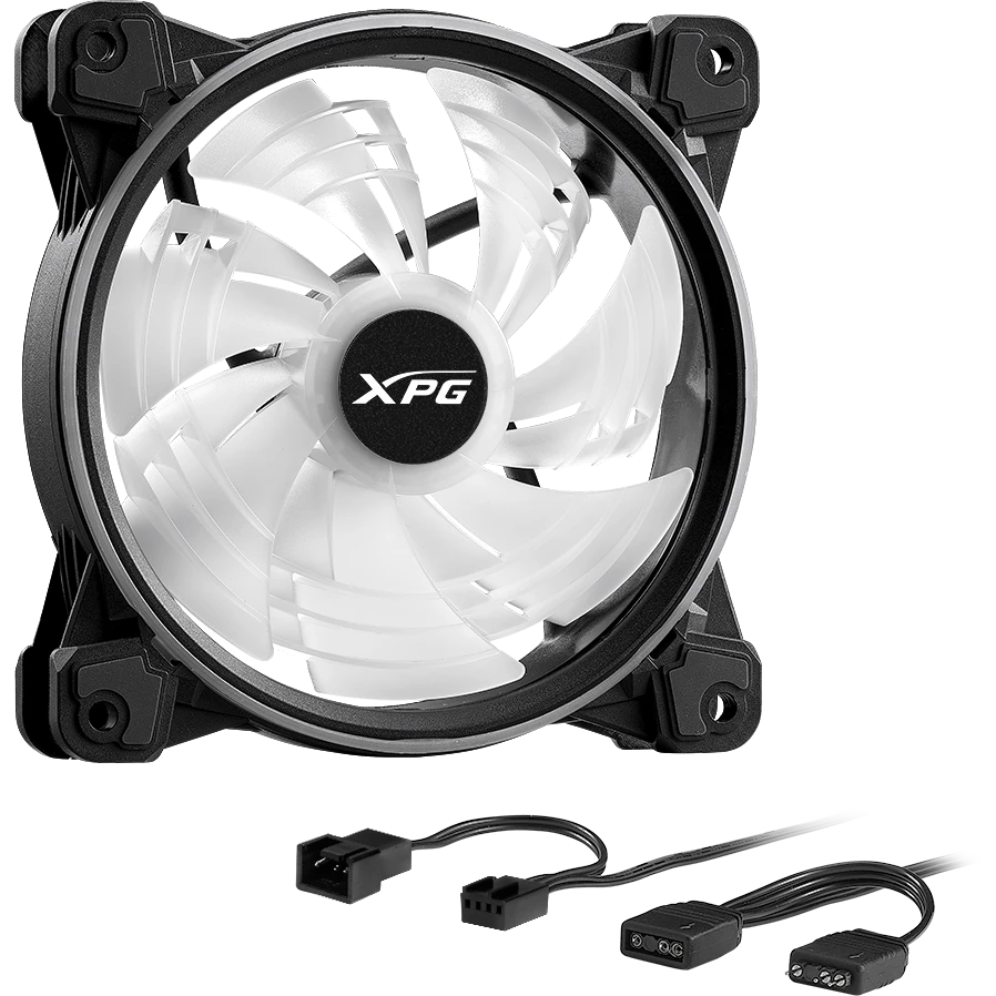Вентилятор для корпуса ADATA XPG HURRICANE 120 PWM ARGB Black - HURRICANE120ARGBPWM-BKCWW