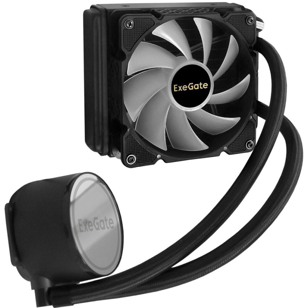 Система жидкостного охлаждения ExeGate BlackWater-120.PWM.ARGB - EX293456RUS - фото 2