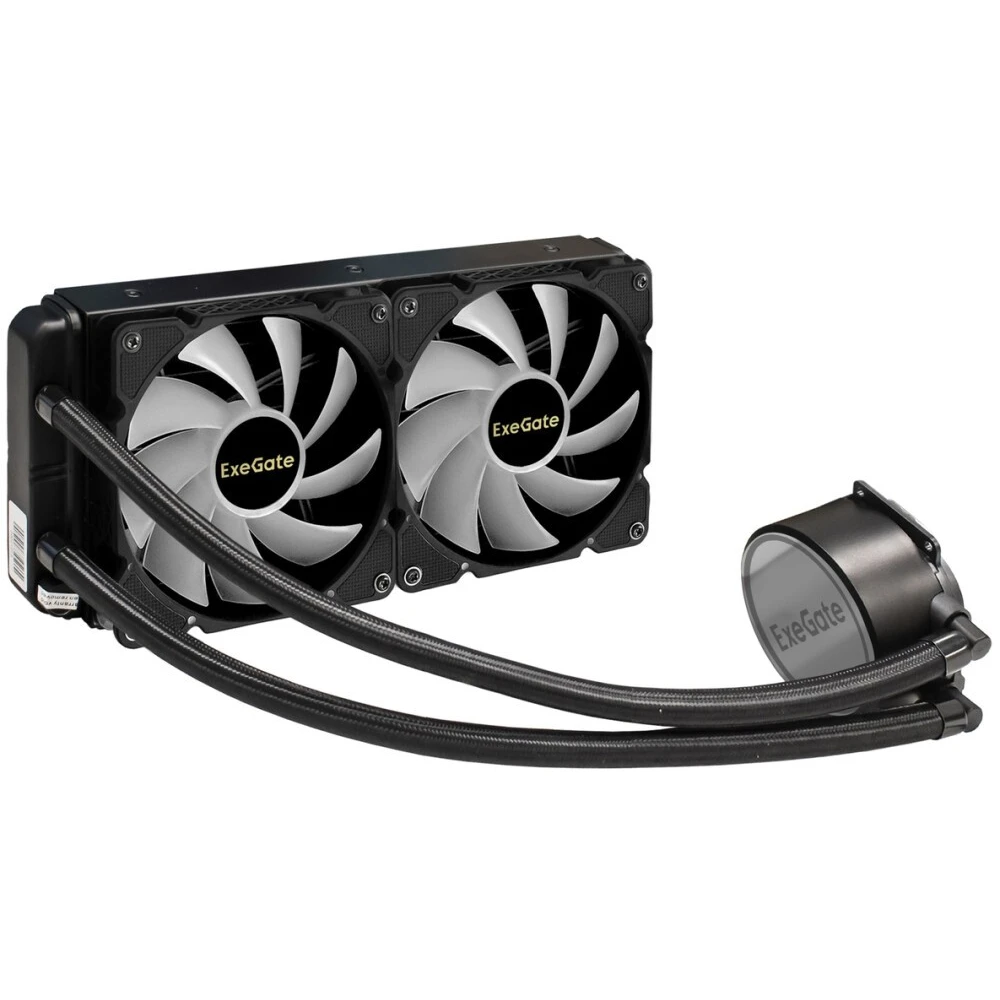 Система жидкостного охлаждения ExeGate BlackWater-240.PWM.ARGB - EX293458RUS - фото 2