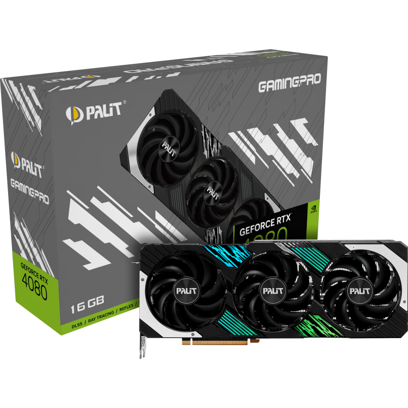 Видеокарта NVIDIA GeForce RTX 4080 Palit GamingPro 16Gb (NED4080019T2-1032A) - фото 7