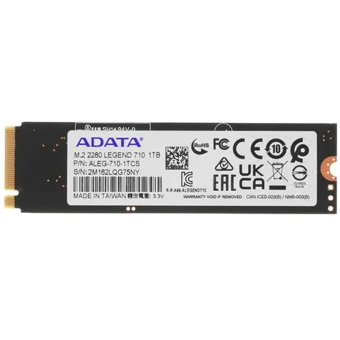 Накопитель SSD 1Tb ADATA Legend 710 (ALEG-710-1TCS) - фото 2