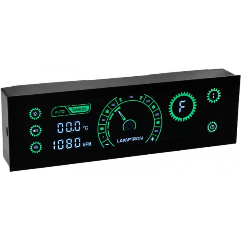 Контроллер вентиляторов Lamptron CR430 Black/Green - LAMP-CR430BG
