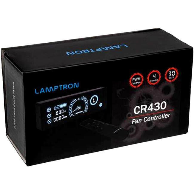 Контроллер вентиляторов Lamptron CR430 Black/Green - LAMP-CR430BG - фото 6