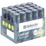 Батарейка Defender LR03-20F (AAA, 20 шт.) (56004)