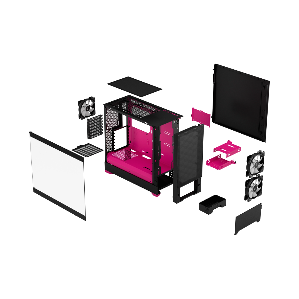 Корпус Fractal Design Pop Air RGB Magenta TG Clear Tint - FD-C-POR1A-03 - фото 11