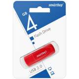 USB Flash накопитель 4Gb SmartBuy Scout Red (SB004GB2SCR)