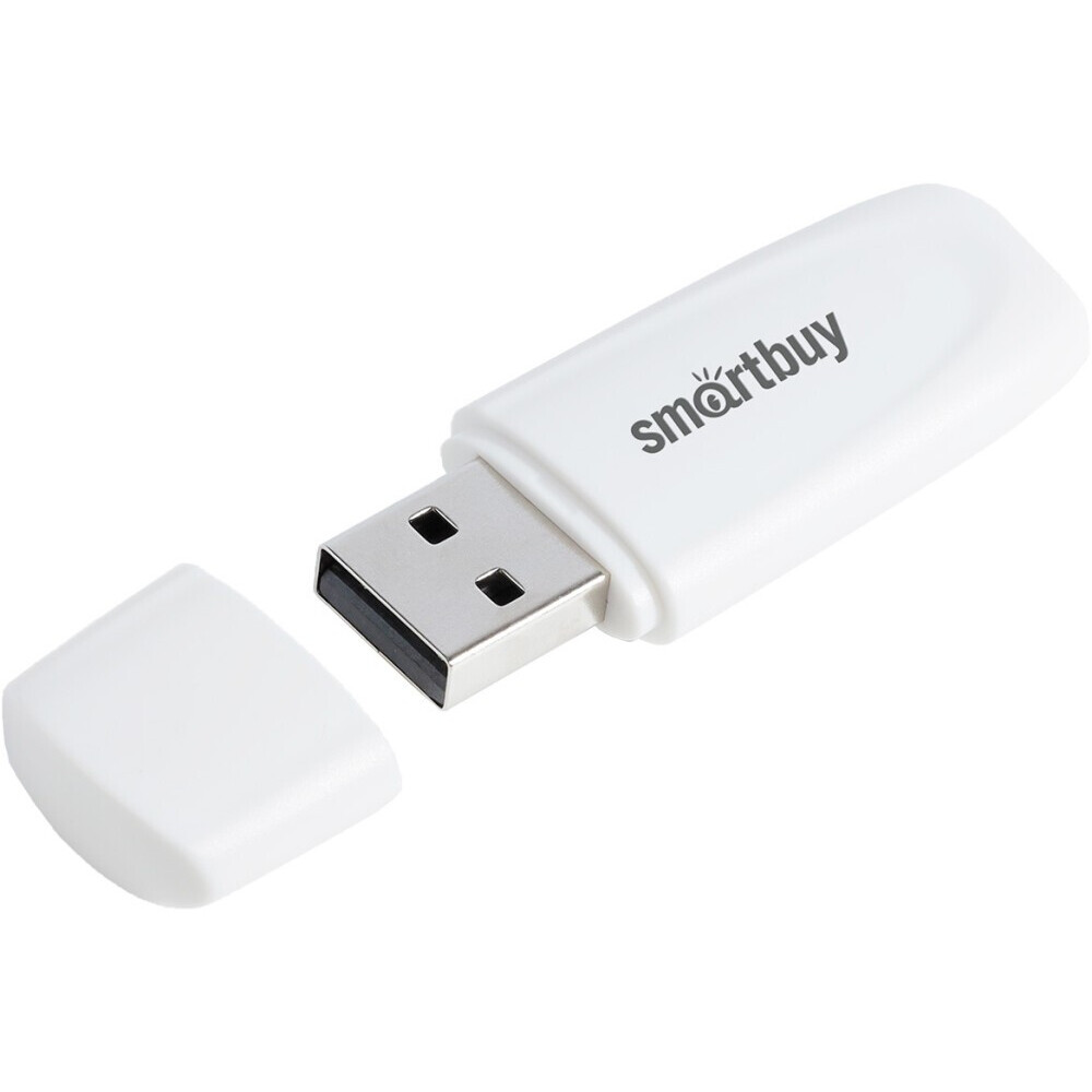 USB Flash накопитель 4GB SmartBuy Scout White (SB004GB2SCW)