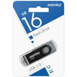 USB Flash накопитель 16Gb SmartBuy Twist Black (SB016GB2TWK)