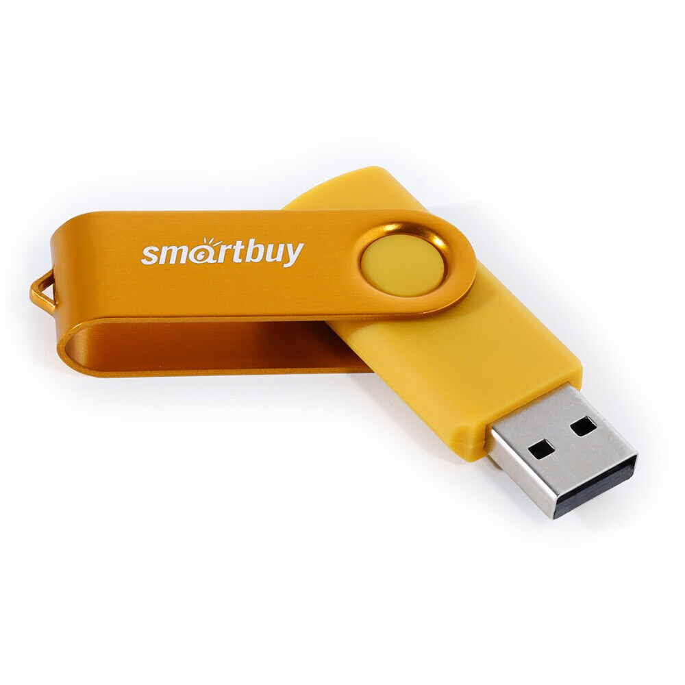 USB Flash накопитель 64GB SmartBuy Twist Yellow (SB064GB2TWY)