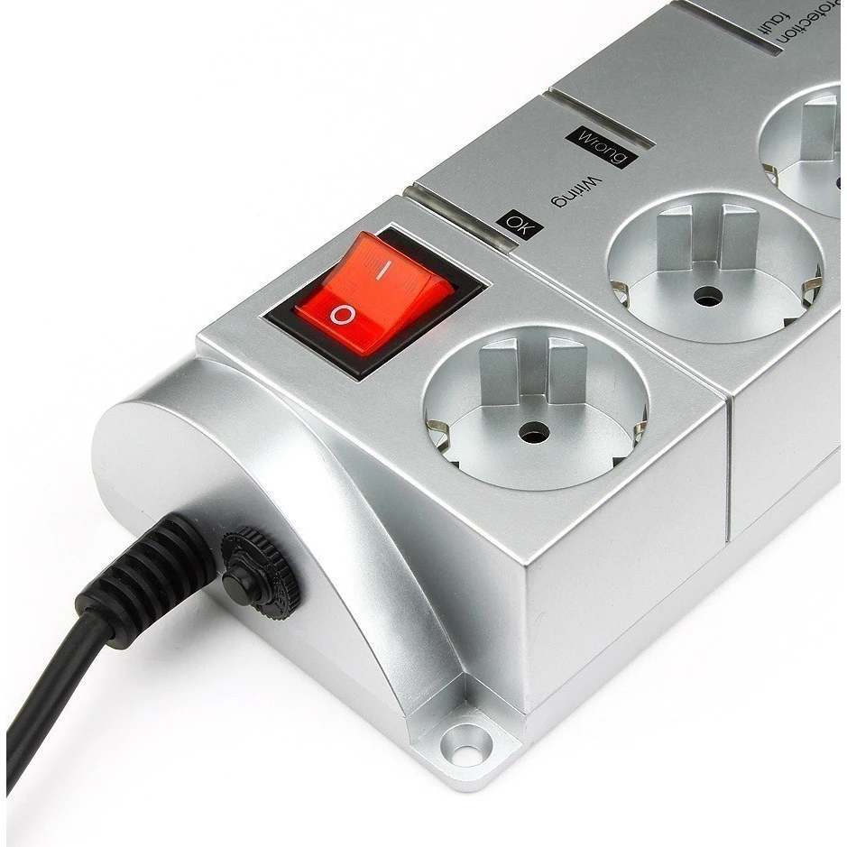 Сетевой фильтр Energenie SISN-SILVER-10, 3м - фото 2