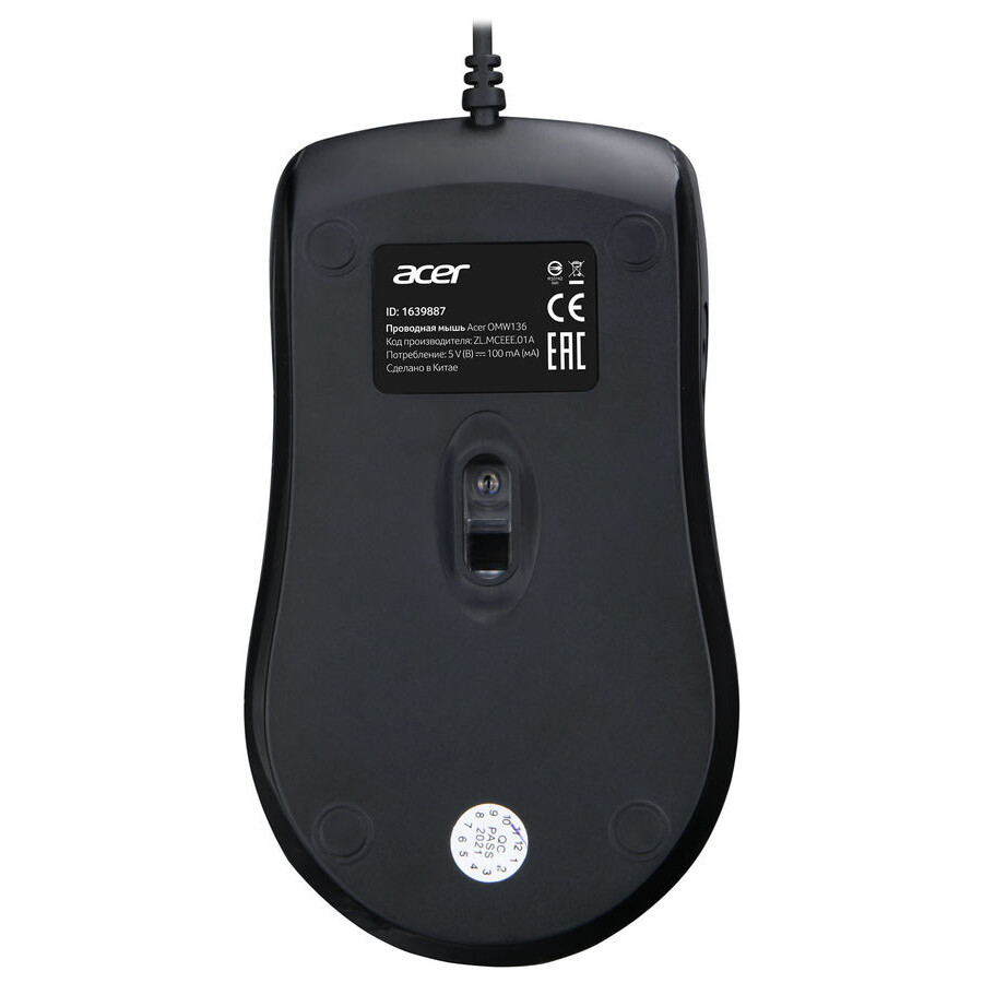 Мышь Acer OMW136 Black - ZL.MCEEE.01A - фото 4