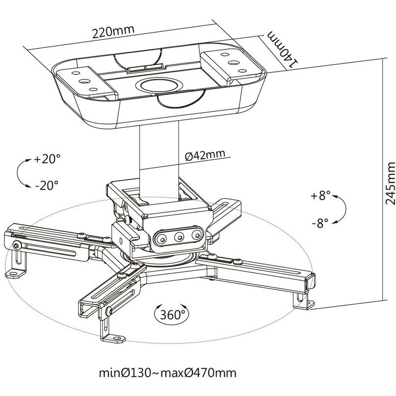 Кронштейн Exell EXi-P4500 - фото 9