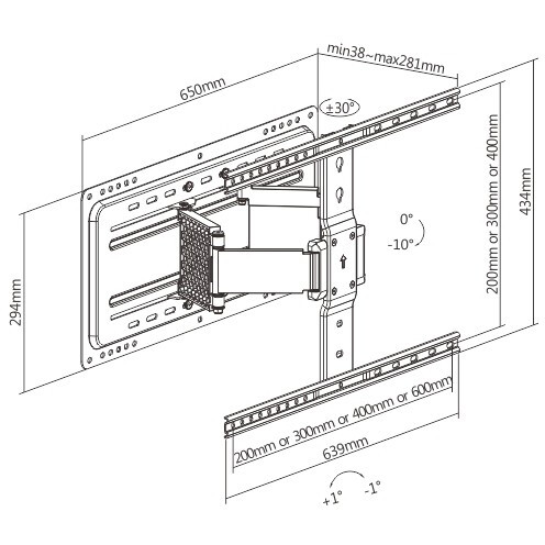 Кронштейн FIX LPA72-464A Black - фото 2