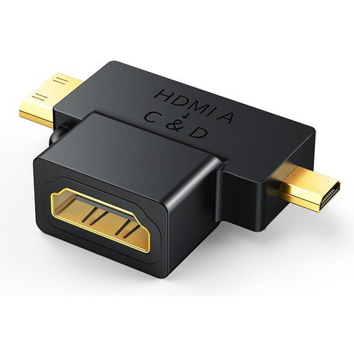 Переходник HDMI (F) - Micro HDMI/Mini HDMI (M), UGREEN HD129