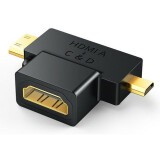 Переходник HDMI (F) - Micro HDMI/Mini HDMI (M), UGREEN HD129 (20144)
