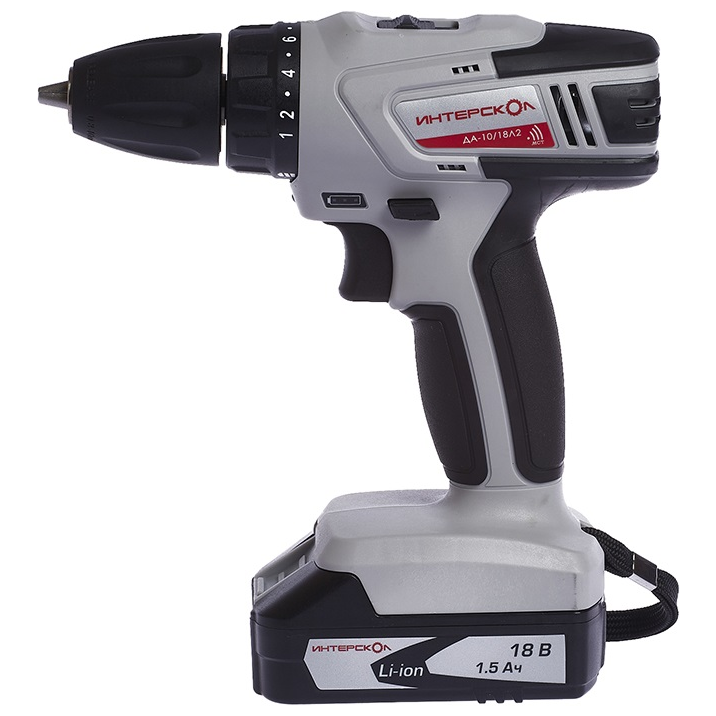 Дрель Интерскол ДА-10/18В (709.1.2.70) - фото 2