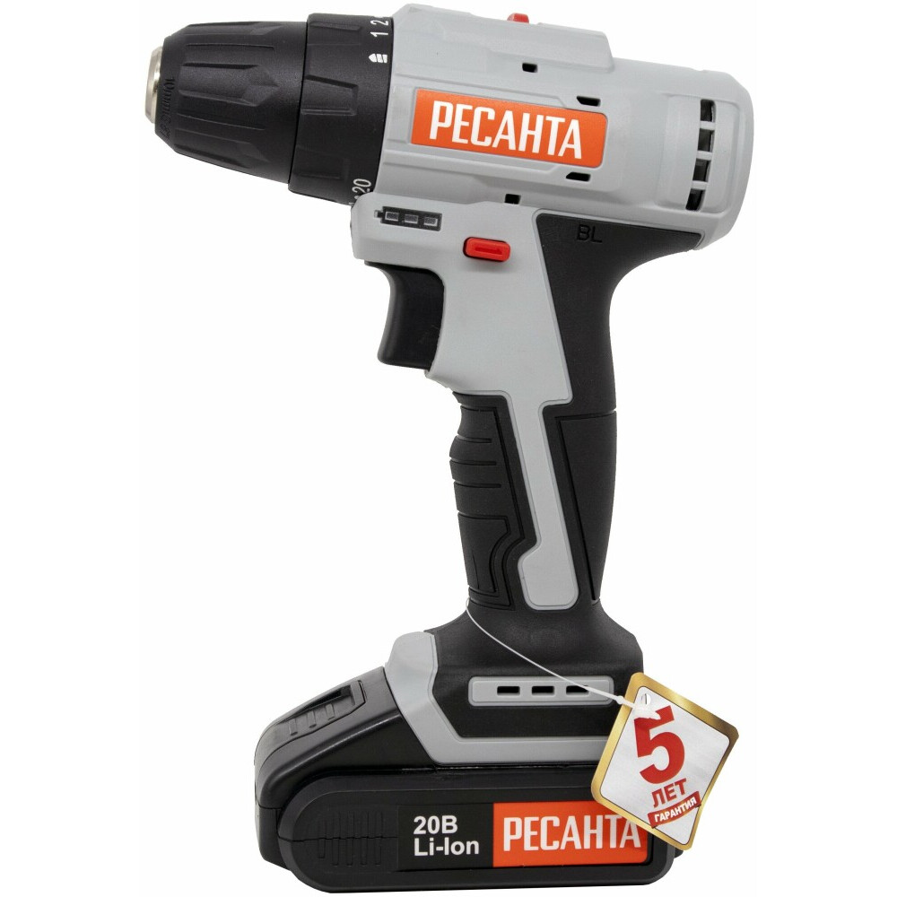 Дрель Ресанта ДА-20-2ЛК-Б - 75/14/10 - фото 2