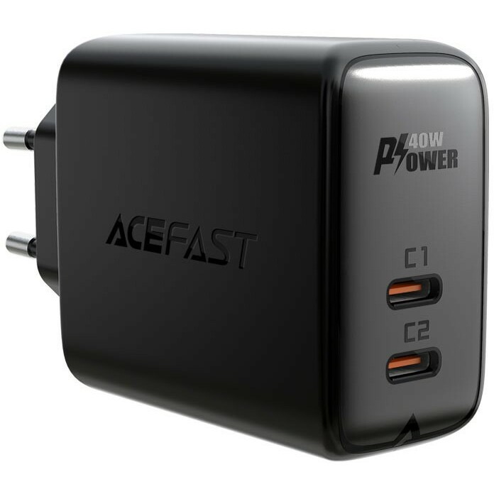 Сетевое зарядное устройство ACEFAST A9 Black - AF-A9-BK