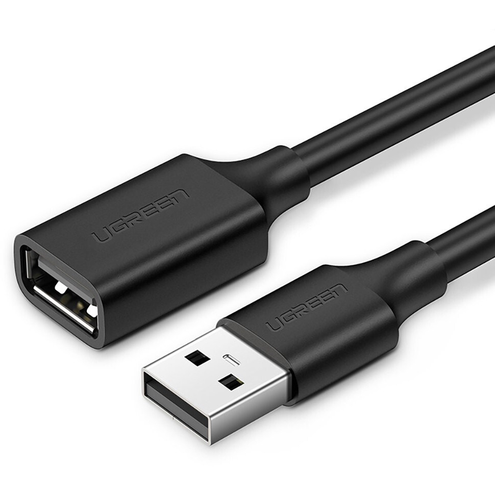 Кабель удлинительный USB A (M) - USB A (F), 3м, UGREEN US103