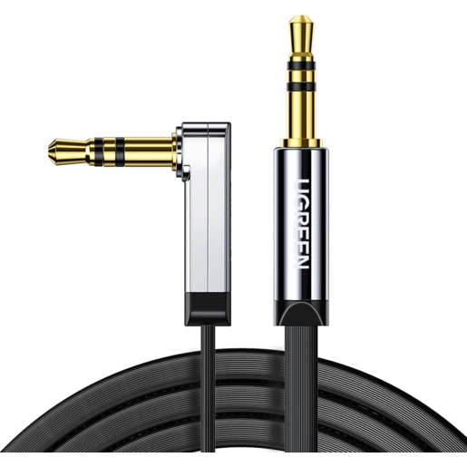 Кабель 3.5 Jack (M) - 3.5 Jack (M), 2м, UGREEN AV119 Silver/Black - 10599