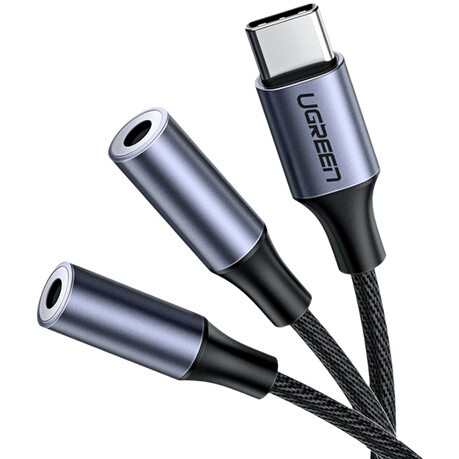 Переходник USB Type-C - 2x 3.5 Jack, UGREEN AV144