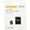 Карта памяти 64Gb MicroSD Digma + SD адаптер (DGFCA064A03)