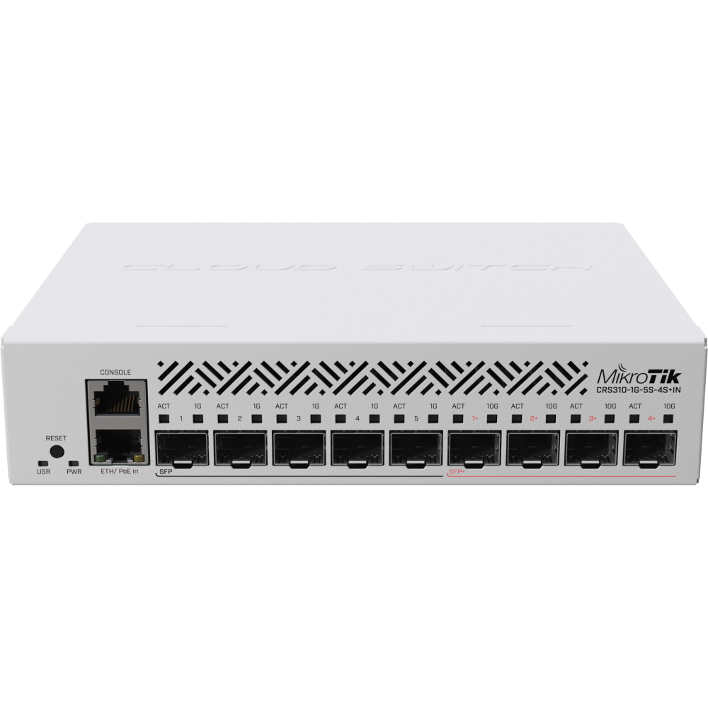Коммутатор (свитч) MikroTik CRS310-1G-5S-4S+IN