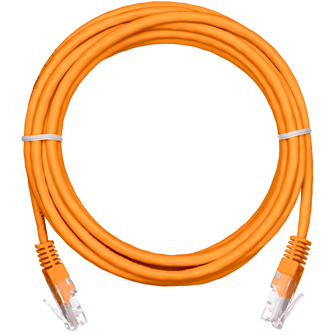 Патч-корд NETLAN EC-PC4UD55B-BC-PVC-100-OR-5, 10м, 5 шт.