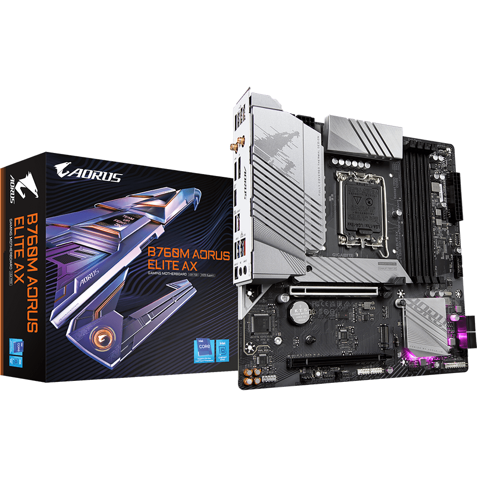 Материнская плата Gigabyte B760M AORUS ELITE AX - фото 5