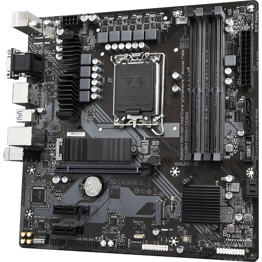 Материнская плата Gigabyte B760M DS3H DDR4 - фото 3