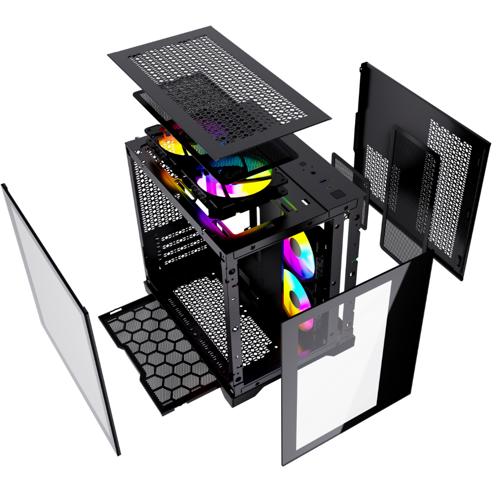 Корпус Powercase Vision Micro Black - CVBM-L4 - фото 10