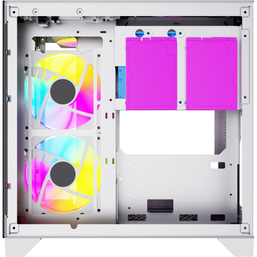 Powercase vision micro m. Корпус powercase vision micro, white, tempered glass, 4х 120mm 5-color fan, белый, matx (cvwm-l4). корпус powercase vision. vision micro white cvbm-l4. powercase vision micro [cvbm-l4].