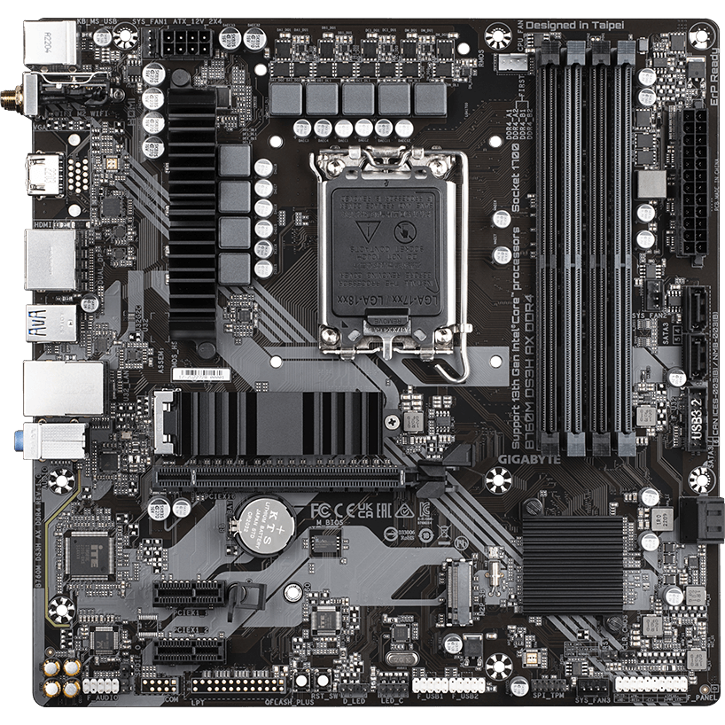 Материнская плата Gigabyte B760M DS3H AX DDR4