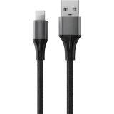 Кабель USB - Lightning, 1м, Accesstyle AL24-F100M Black