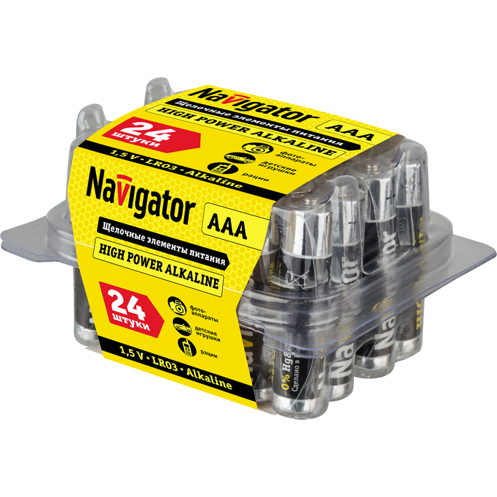 Батарейка Navigator (AAA, 24 шт.) - 94787