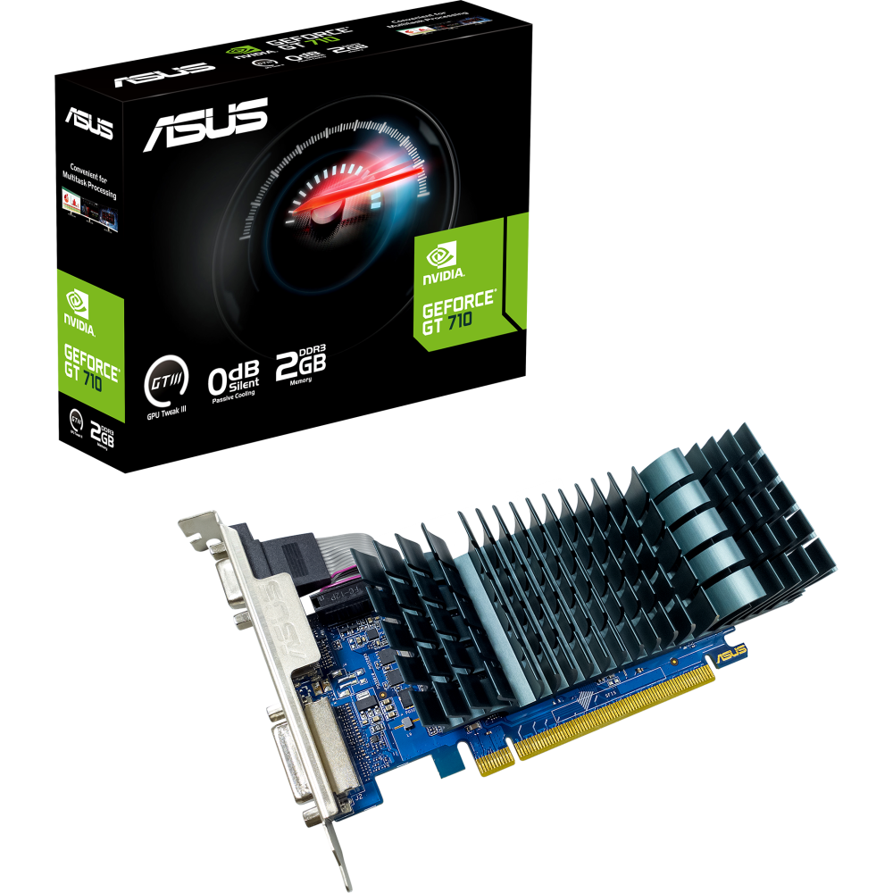 Видеокарта NVIDIA GeForce GT 710 ASUS 2Gb (GT710-SL-2GD3-BRK-EVO) - фото 4