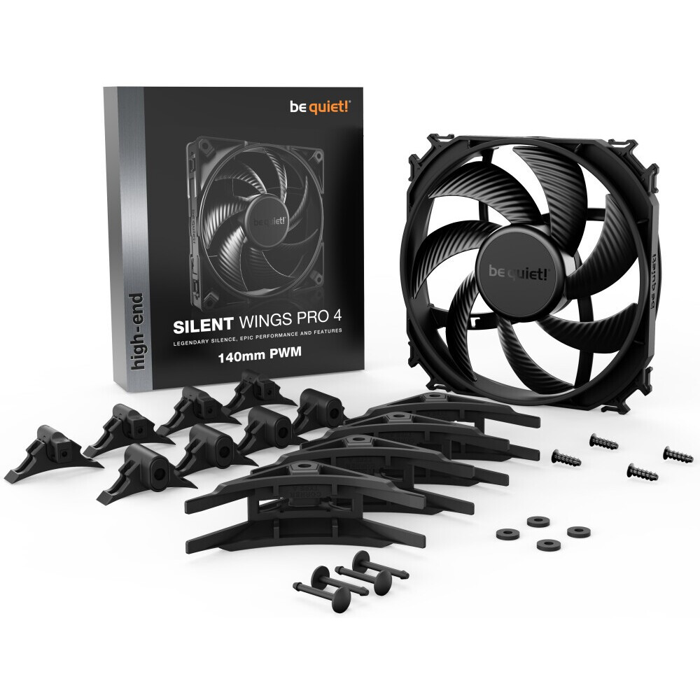 Вентилятор для корпуса Be Quiet Silent Wings Pro 4 - 140mm PWM - BL099 - фото 5
