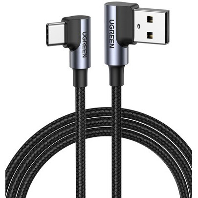 Кабель USB - USB Type-C, 1м, UGREEN US176 Black