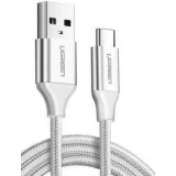 Кабель USB - USB Type-C, 1м, UGREEN US288 White (60131)