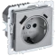 Электрическая розетка IEK BRITE BR-R14-16-U22-018-K47