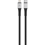 Кабель USB Type-C - Lightning, 2м, Accesstyle CL30-F200SS Black