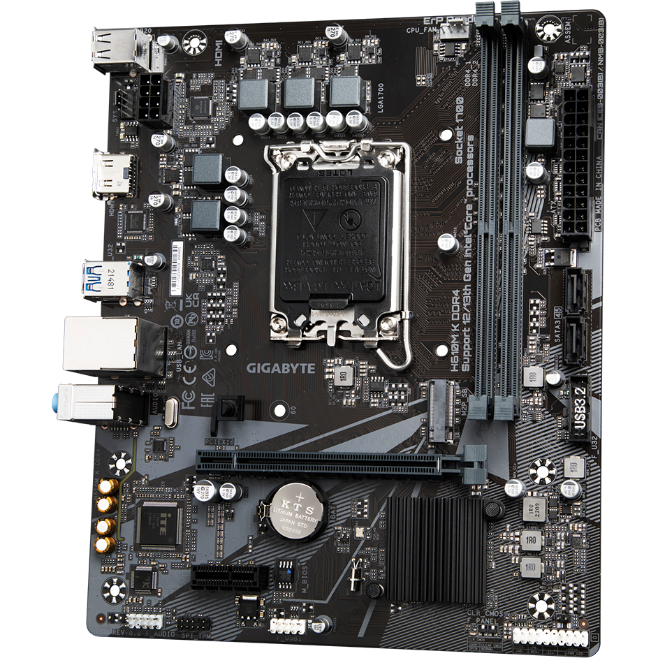 Материнская плата Gigabyte H610M K DDR4 - фото 3