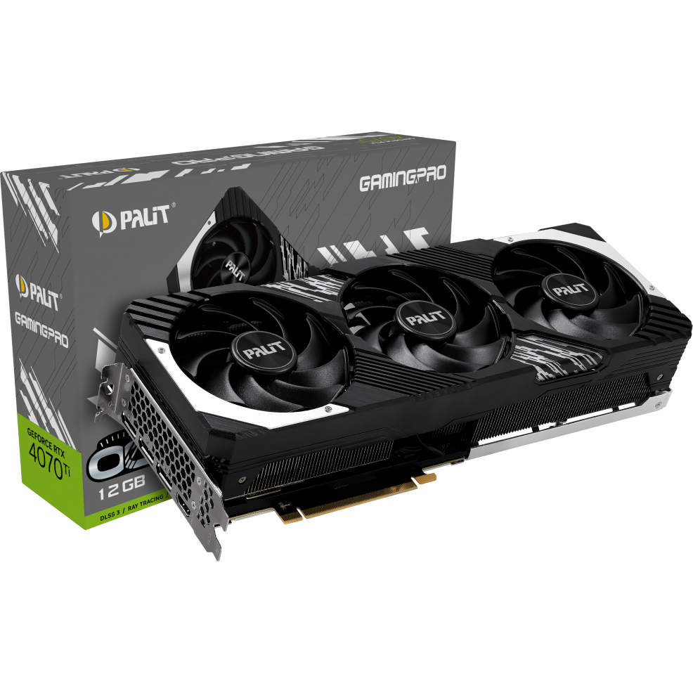 Видеокарта NVIDIA GeForce RTX 4070 Ti Palit GamingPro OC 12Gb (NED407TT19K9-1043A) - фото 10